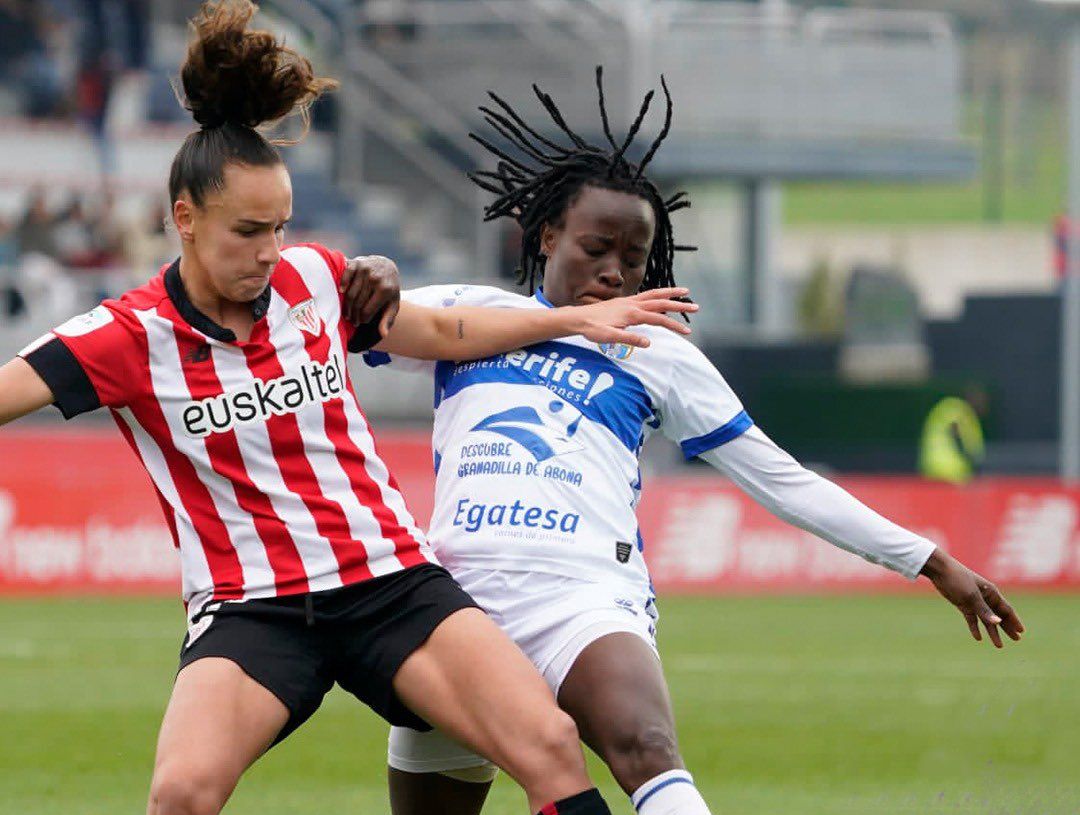 La UD Granadilla se impuso al Ahtletic Club de Bilbao por 0-1 en un buen partido de las de José Herrera, que supieron manejar la ventaja sin pasar excesivos apuros./ Twitter UD Granadilla. 