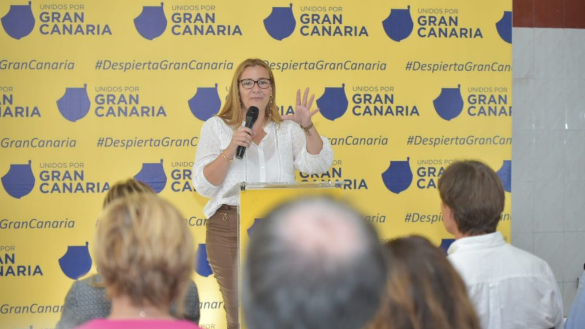 La presidenta UxGC de Arucas, María del Carmen González Medina. /Unidos por Gran Canaria