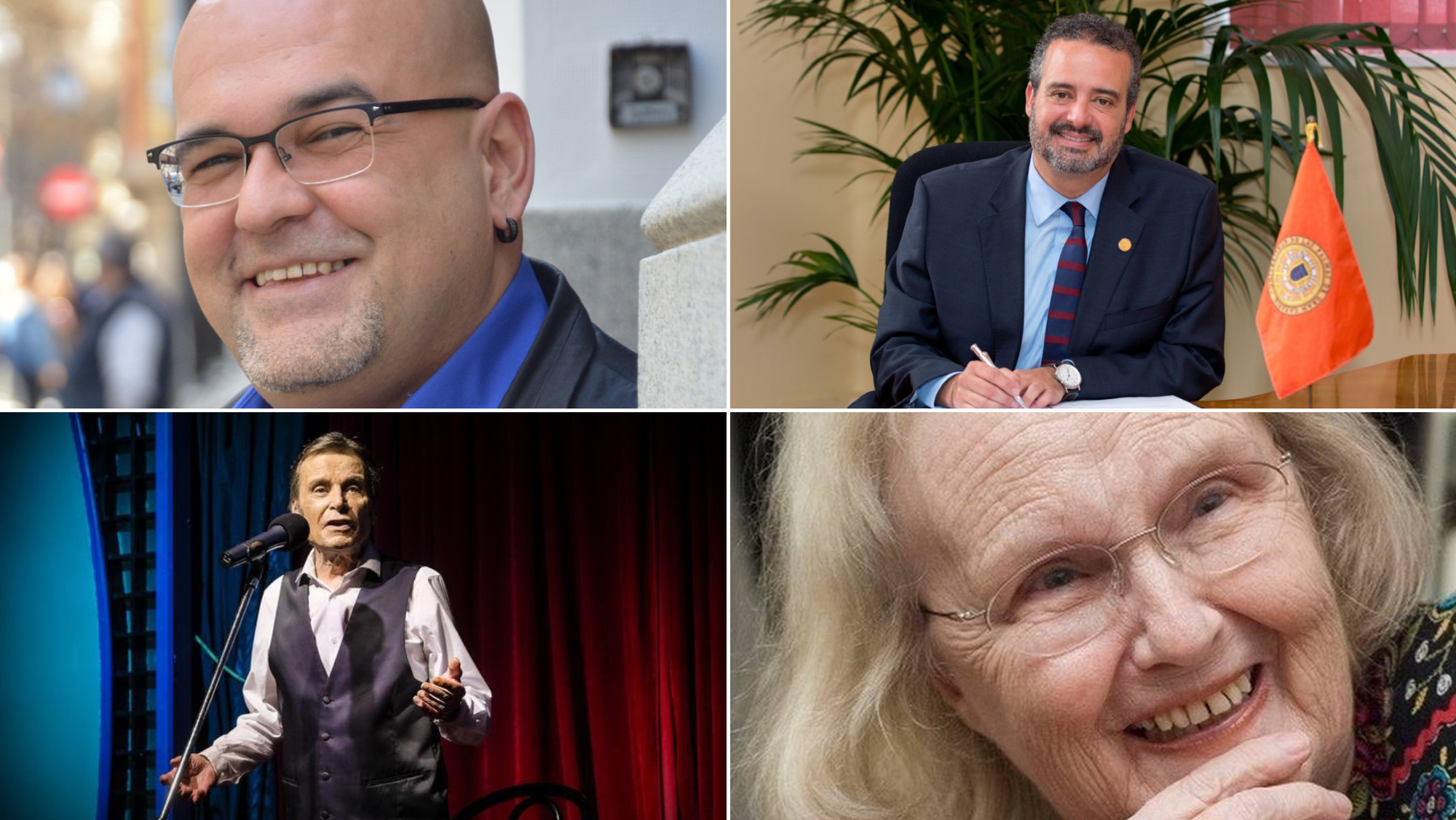 Alexis Ravelo, Rafael Robaina, Manolo Viera y Jane Millares. /Cabildo de Gran Canaria