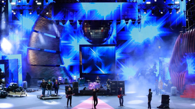 Los Salvapantalla en el escenario de Santa Catalina./ Sociedad de Promoción de Las Palmas de Gran Canaria