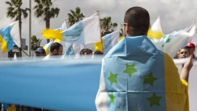 Marcha independentista en Las Palmas de Gran Canaria. / Nación Canaria