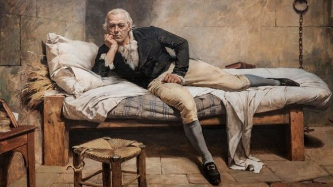 Francisco de Miranda en La Carraca, cuadro de Arturo Michelena. Francisco de Miranda en La Carraca, cuadro de Arturo Michelena.