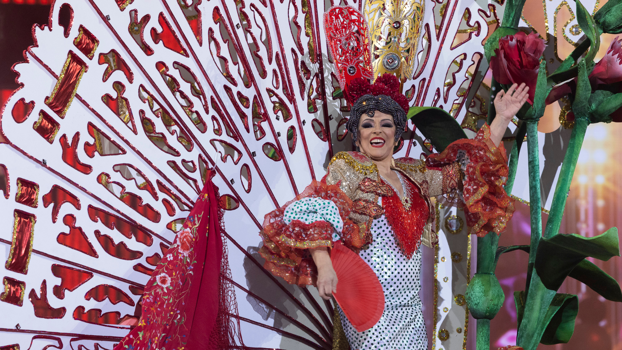 Imagen de la ganadora en la Gala Gran Dama del Carnaval de Las Palmas de Gran Canaria./ Sociedad de Promoción de Las Palmas de Gran Canaria