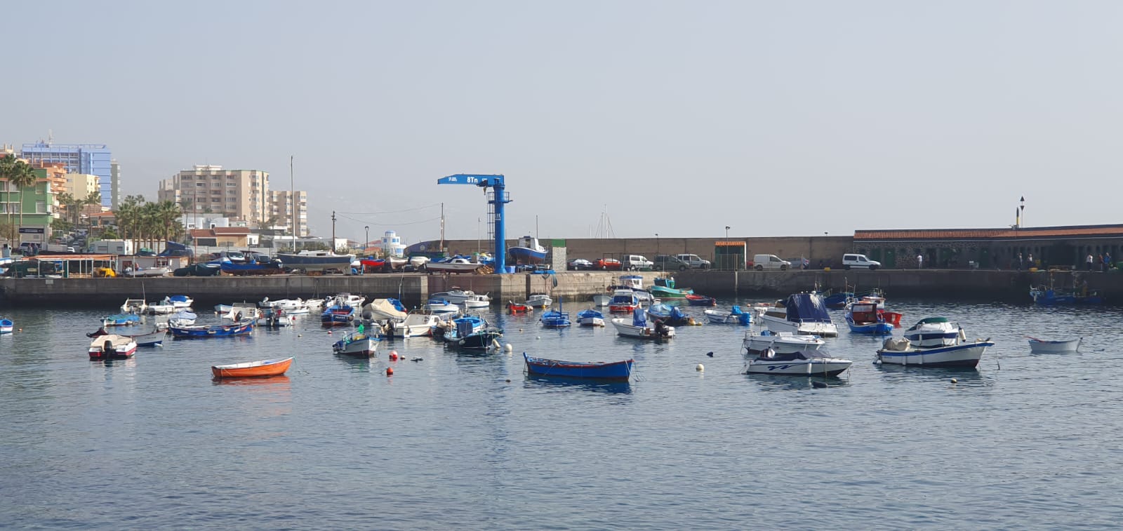 Muelle pesquero de Candelaria./ Cedida