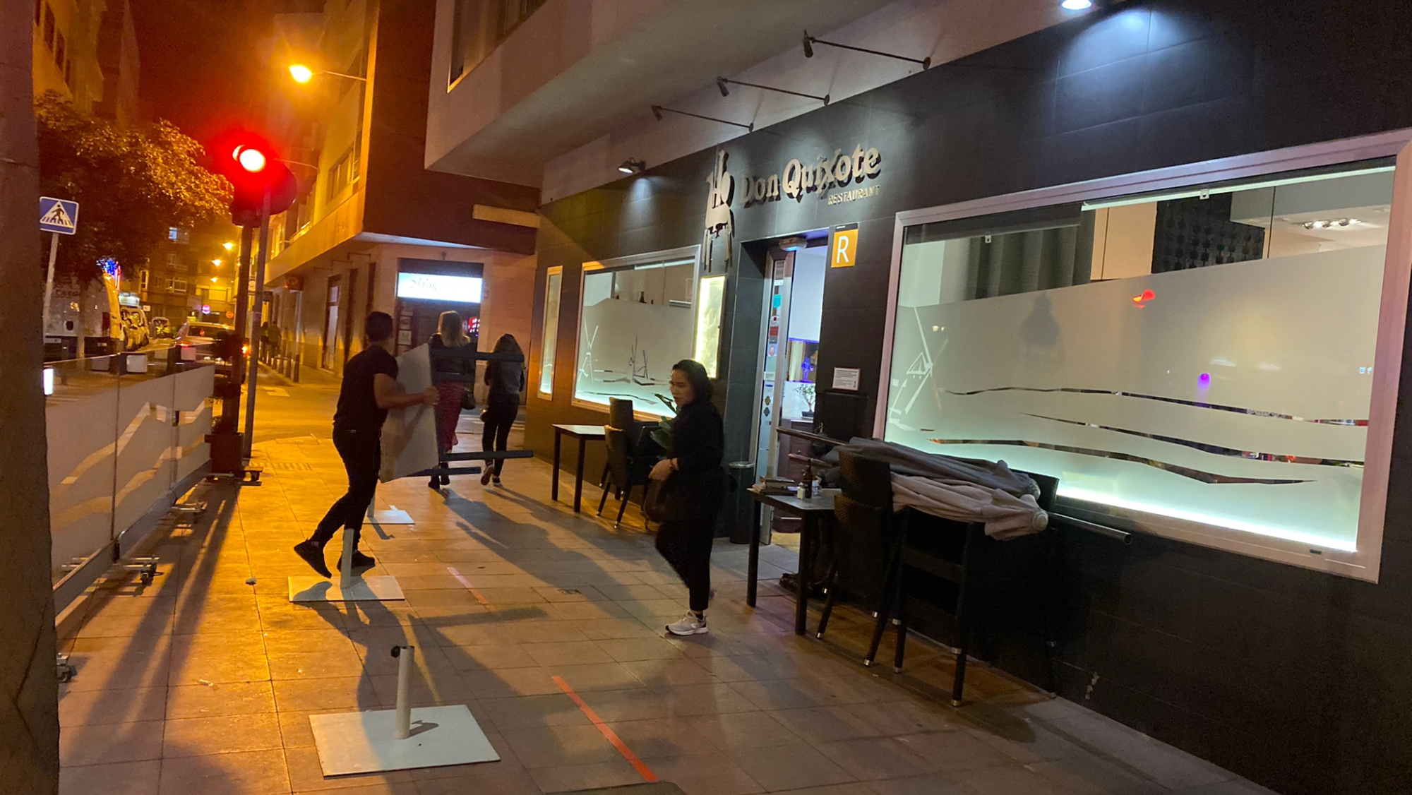 Una de las terrazas de Guanarteme afectadas por el adelanto de la hora de cierre. / Cedida