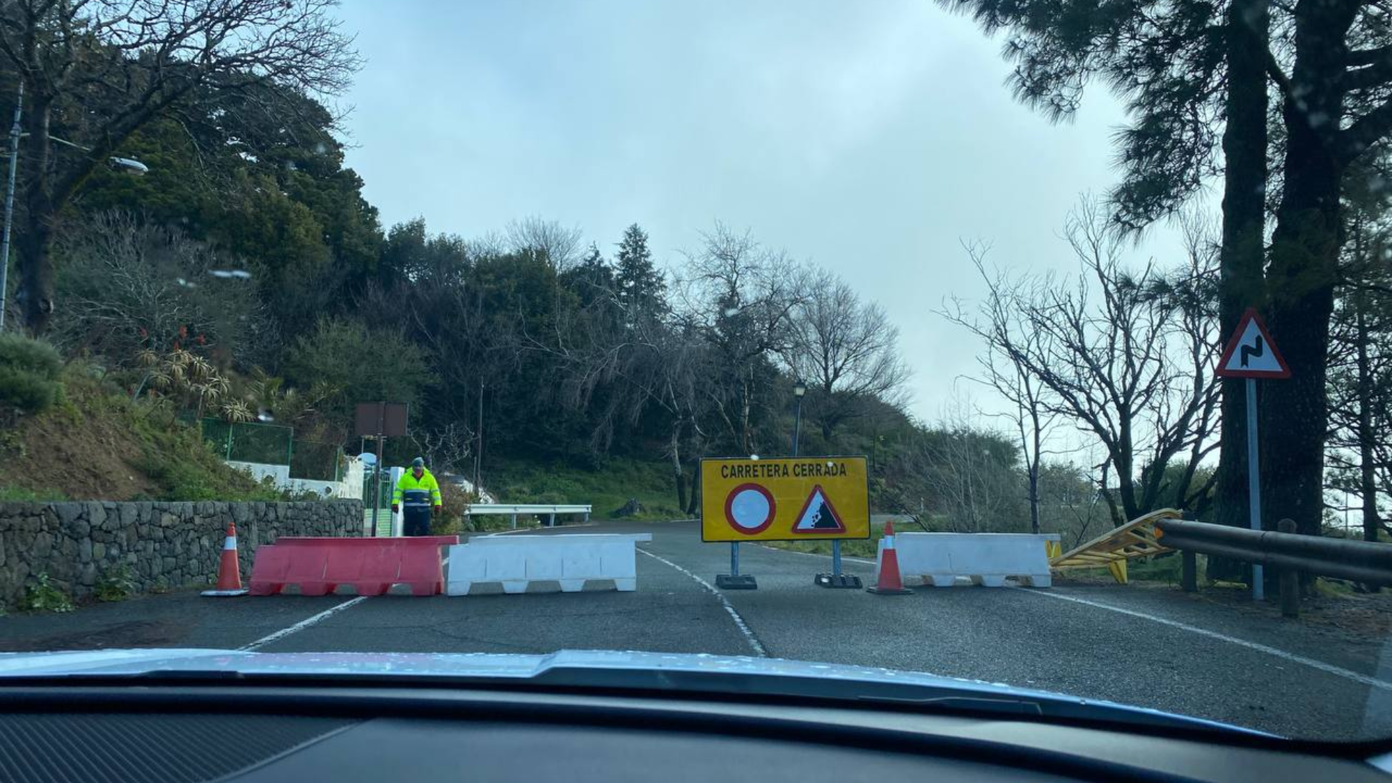 Las carreteras de acceso a la Cumbre se reabren tras la nieve./ Cabildo de Gran Canaria