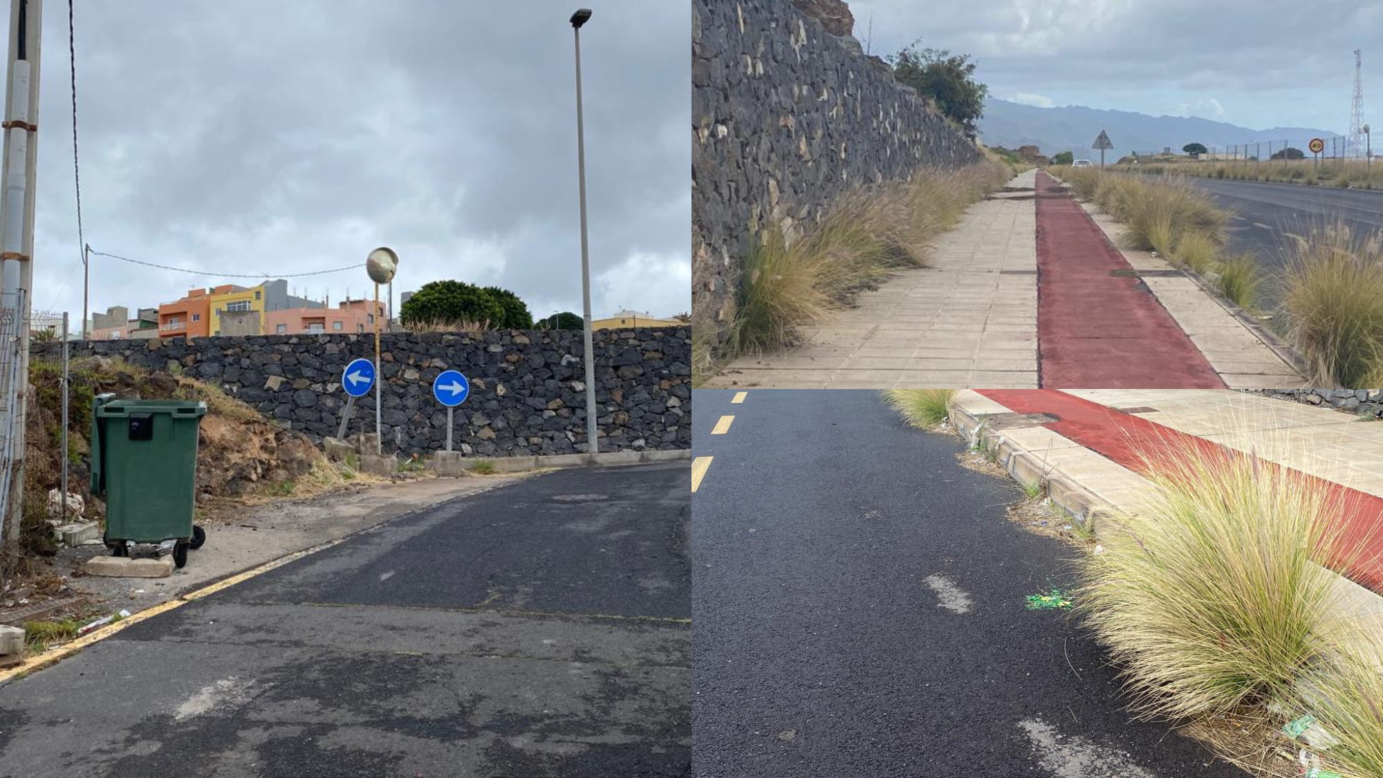 A la izquierda, la Calle de El Abandono, y a la derecha la vía que pertenece al proyecto Ofra-El Chorrillo. / AH