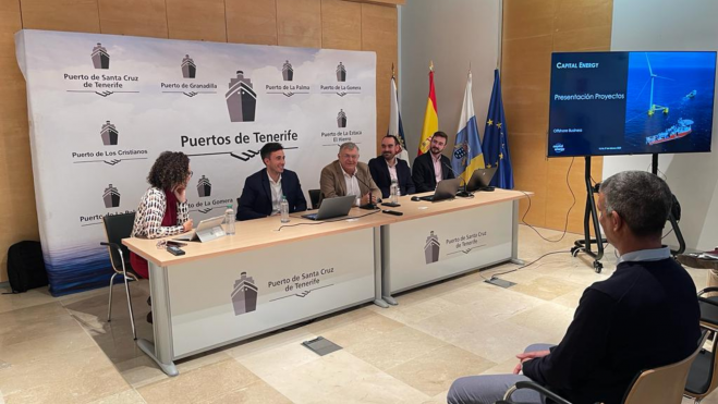 Evento donde Capital Energy presentó sus proyectos de eólica marina. / Clúster Marítimo de Canarias (1) Evento donde Capital Energy presentó sus proyectos de eólica marina. / Clúster Marítimo de Canarias (1)