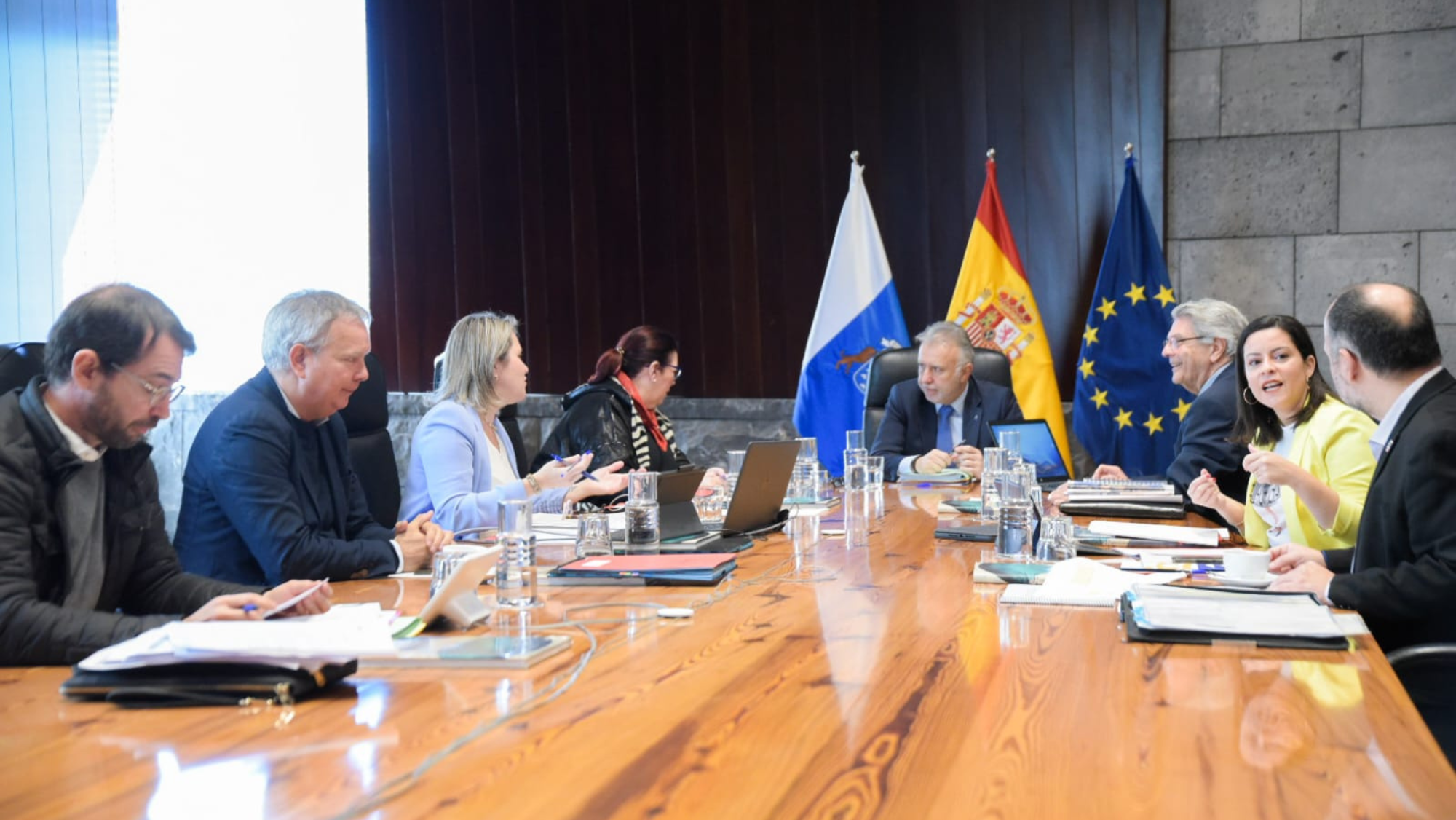 Consejeros del Gobierno de Canarias durante un consejo. / Gobierno de Canarias