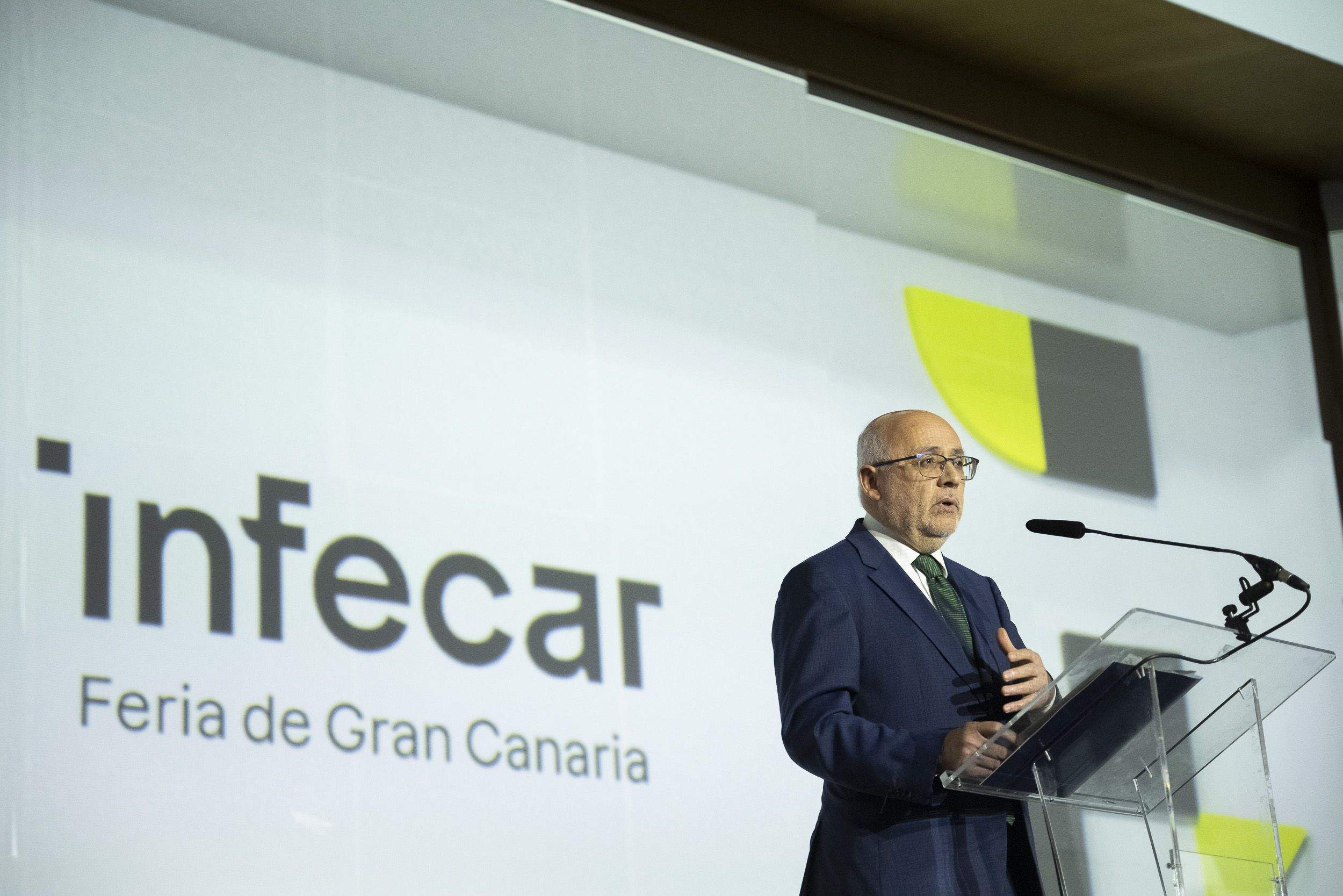 Antonio Morales, con la nueva marca de Infecar. / Cabildo de Gran Canaria