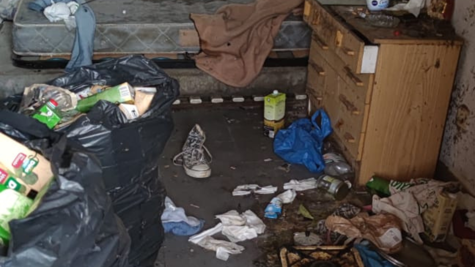 Estado de la vivienda de Manuel Aurelio Hernández. / Cedida 