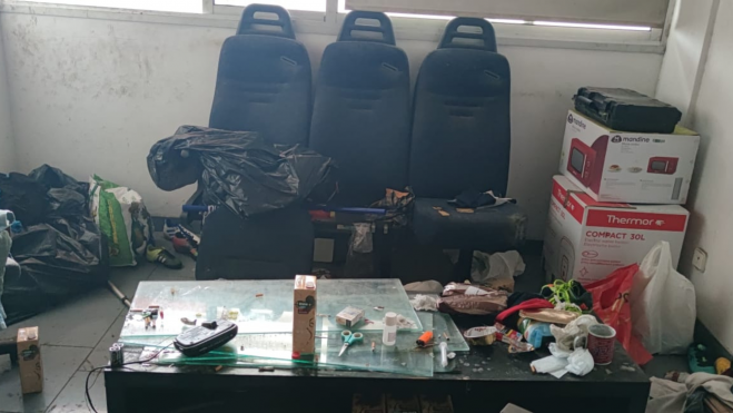 Estado de la vivienda de Manuel Aurelio Hernández. / Cedida 