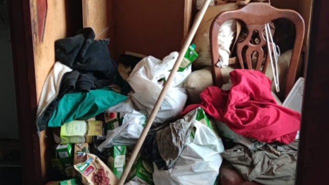 Estado de la vivienda de Manuel Aurelio Hernández. / Cedida 