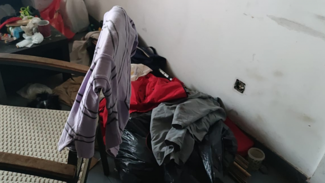 Estado de la vivienda de Manuel Aurelio Hernández. / Cedida