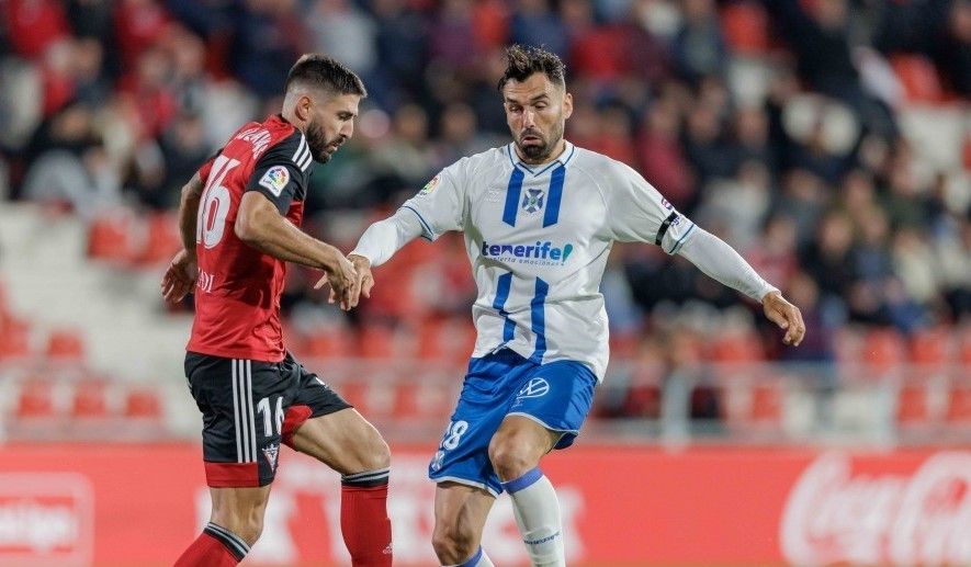 Imagen del partido del Tenerife ante el Mirandés en Anduva de la pasada temporada./ CD TENERIFE