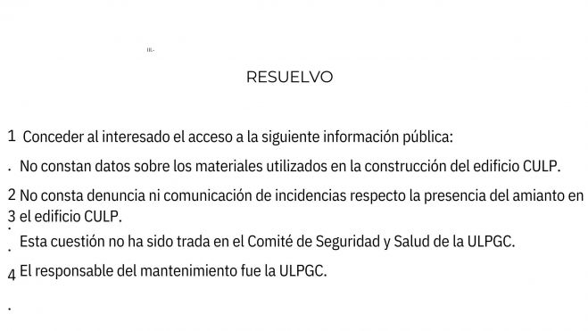 Informe de la ULPGC