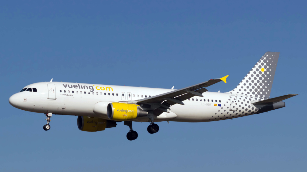 Un avión Airbus A320 de Vueling./ REDES Un avión Airbus A320 de Vueling./ REDES