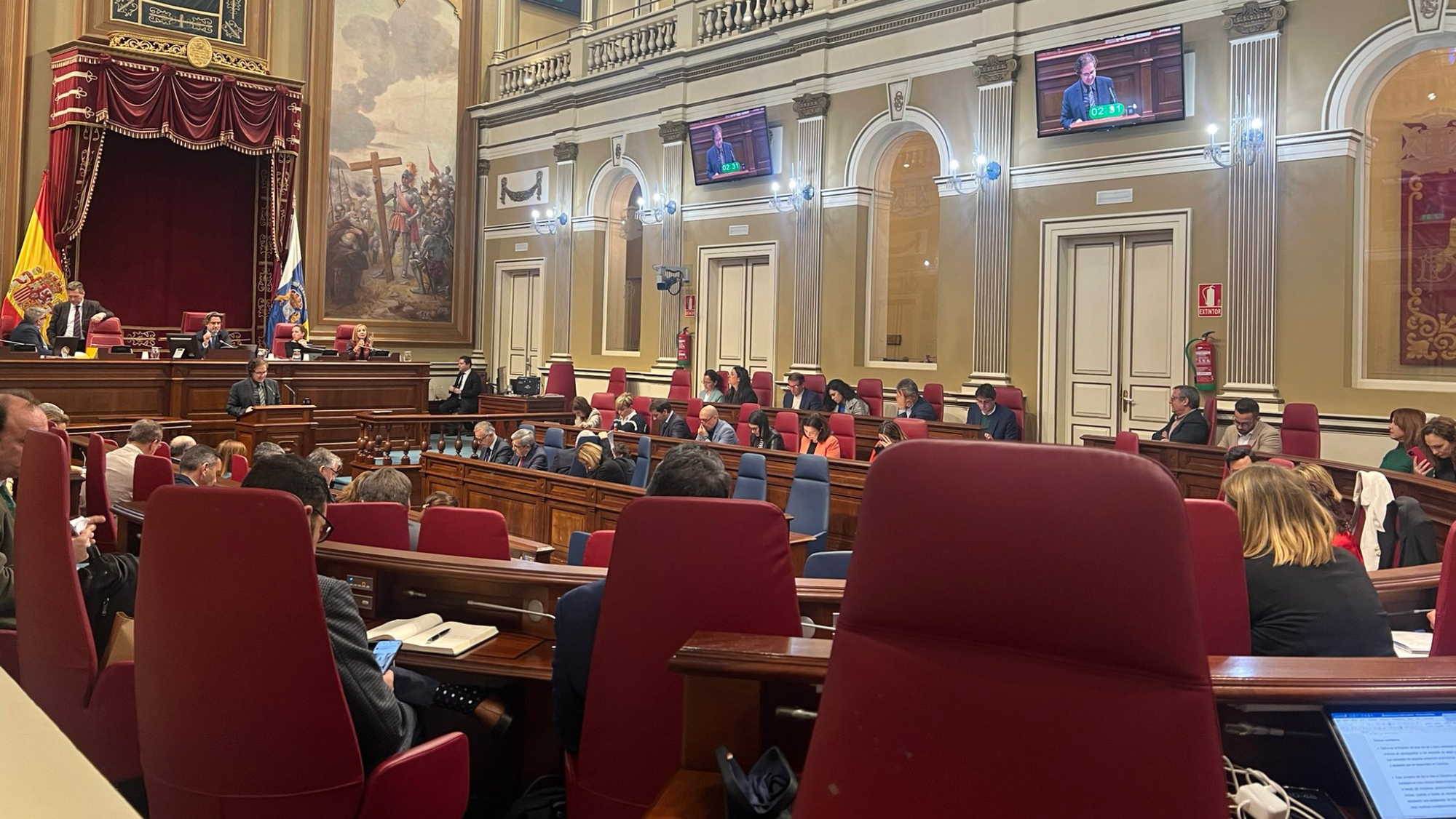 Pleno del Parlamento de Canarias. / 