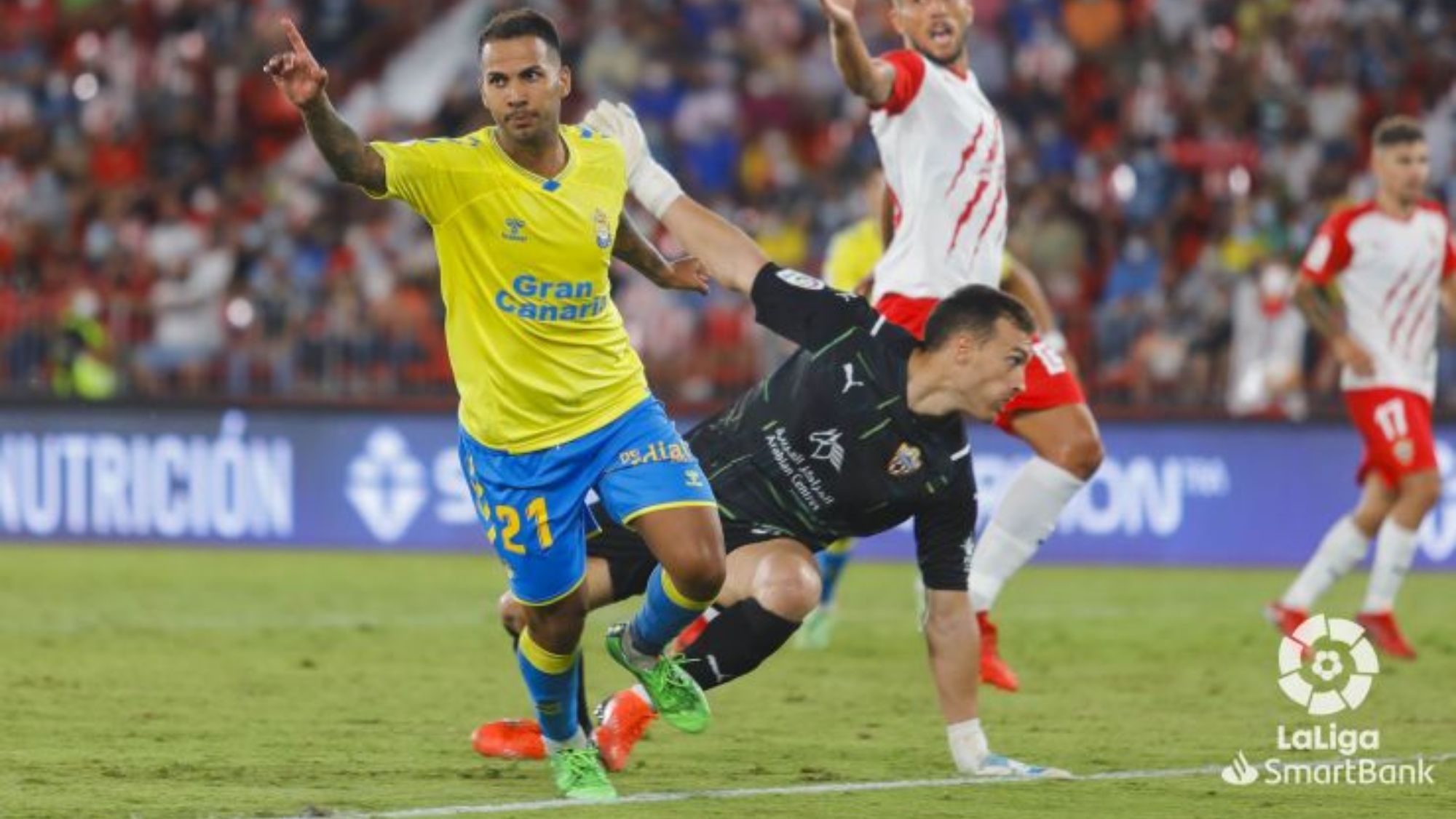 Jonathan Viera celebra un gol con la UD Las Palmas. / LaLiga