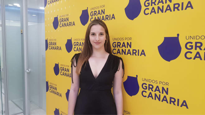 Gemma Torres presidenta de Jóvenes X Gran Canaria, es licenciada en derecho./ Unidos por Gran Canaria