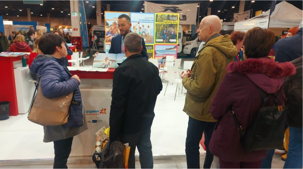 La feria de turismo Utazas, en Budapest (Hungría)./