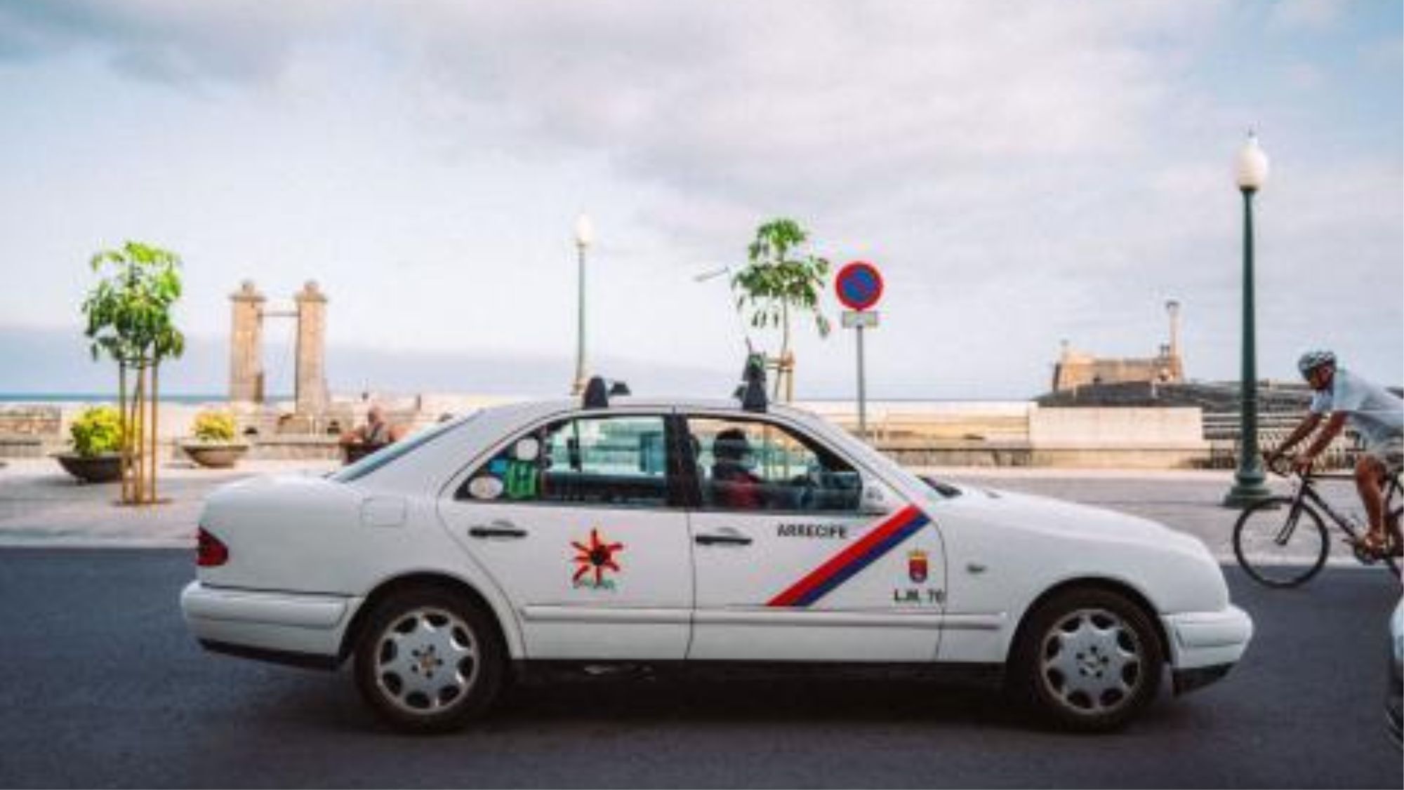 En la imagen, un taxi de Arrecife.