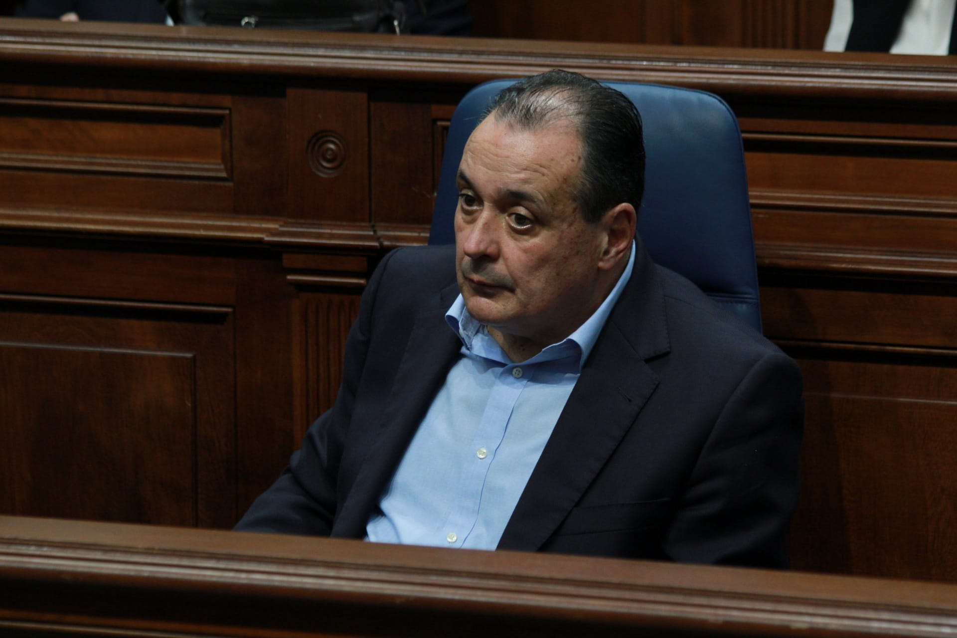 El consejero de Sanidad de Canarias, Blas Trujillo, en el Debate sobre el Estado de la Nacionalidad 2023./ Álvaro Oliver (AH) El consejero de Sanidad de Canarias, Blas Trujillo, en el Debate sobre el Estado de la Nacionalidad 2023./ Álvaro Oliver (AH)