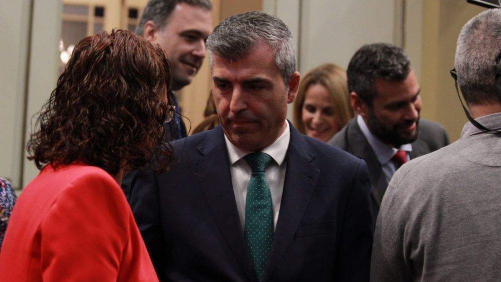 El portavoz del Grupo Popular en el Parlamento de Canarias Manuel Domínguez en el Debate sobre el Estado de la Nacionalidad 2023./ Álvaro Oliver (AH)