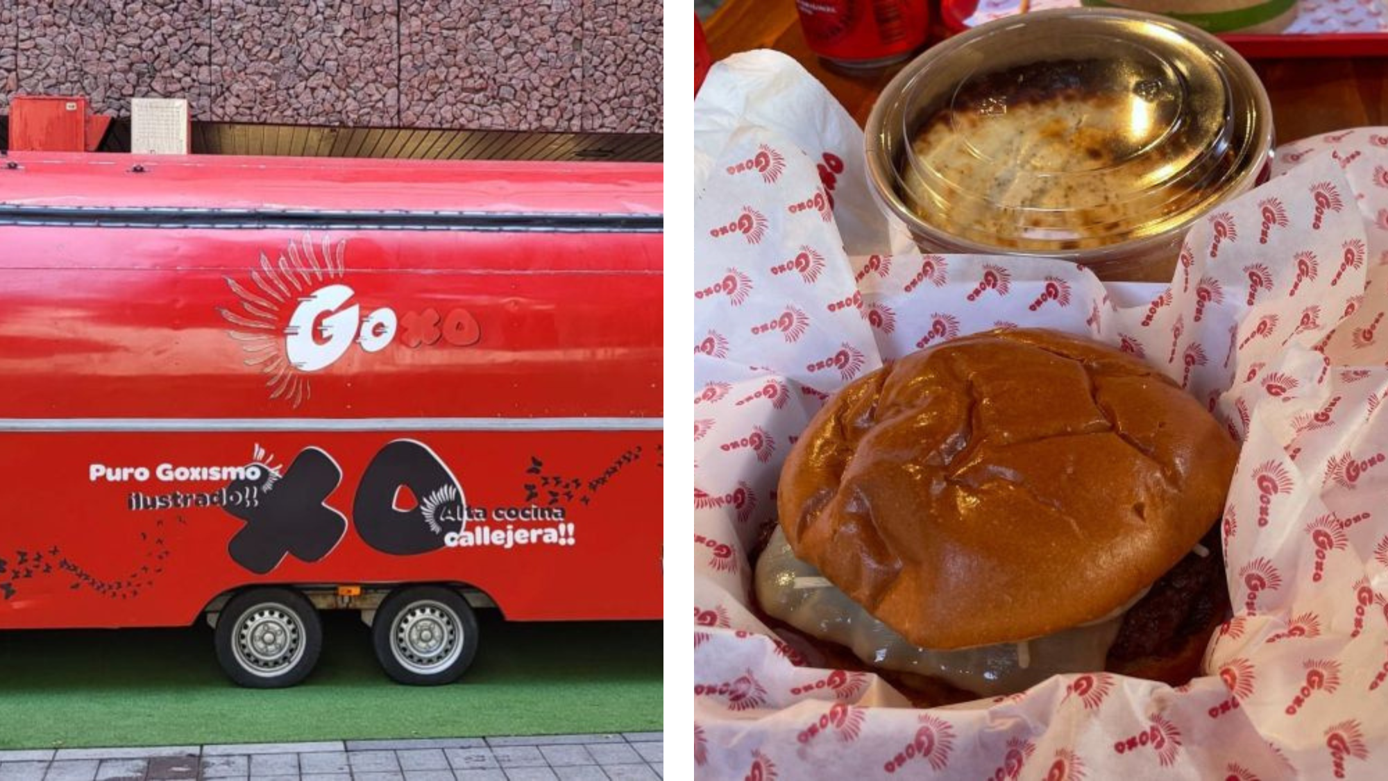 La 'food truck' de Goxo y su menú en Mesa y López. / AH