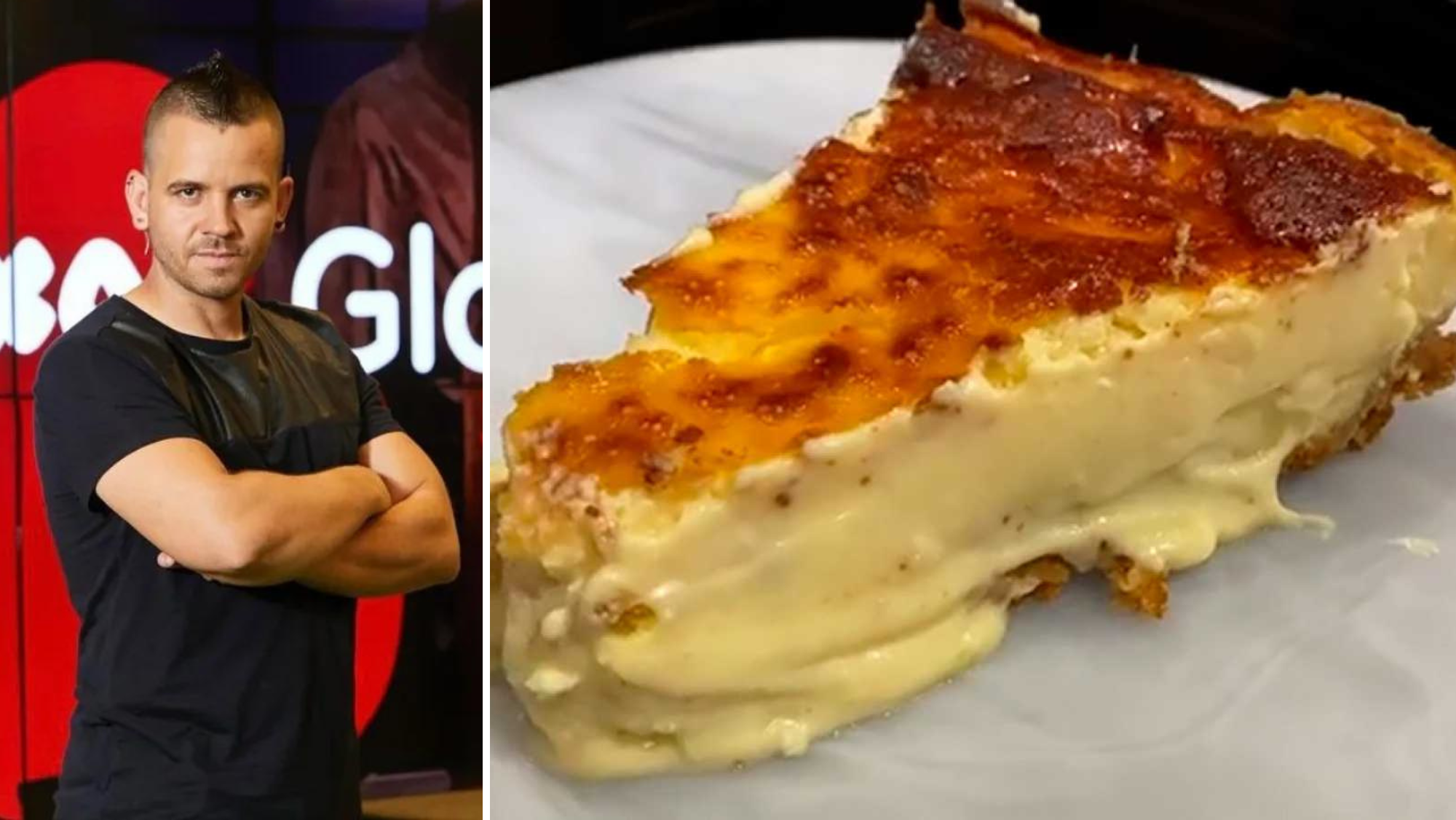 Tarta de Queso de La Pedroche, de Dabiz Muñoz, que se servirá en su 'food truck' GoXo en Tenerife./ Montaje AH