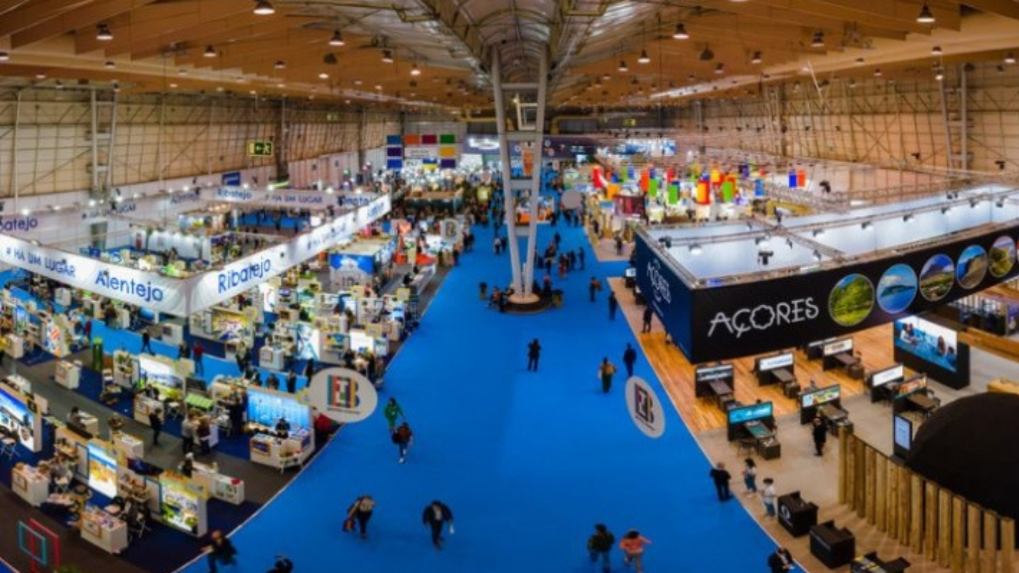 Imagen aérea de la BTL, la feria de turismo más importante de Portugal./ BTL