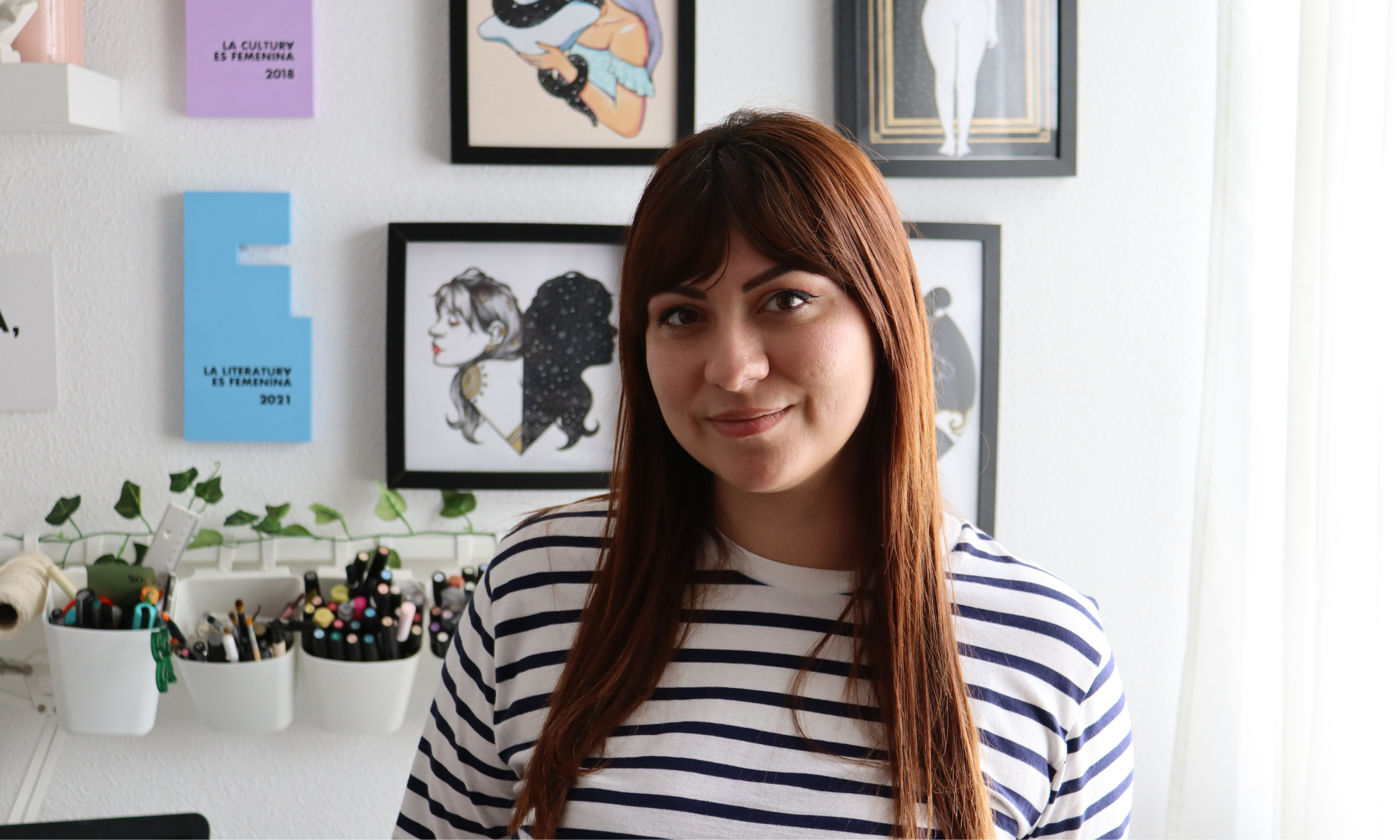 La ilustradora Elvira Piedra. / Atlántico Hoy La ilustradora Elvira Piedra. / Atlántico Hoy