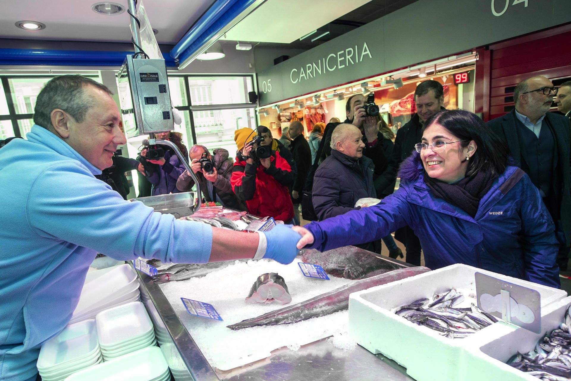 Carolina Darias, en una visita reciente a Soria como ministra de Sanidad. / Wifredo García (Efe)