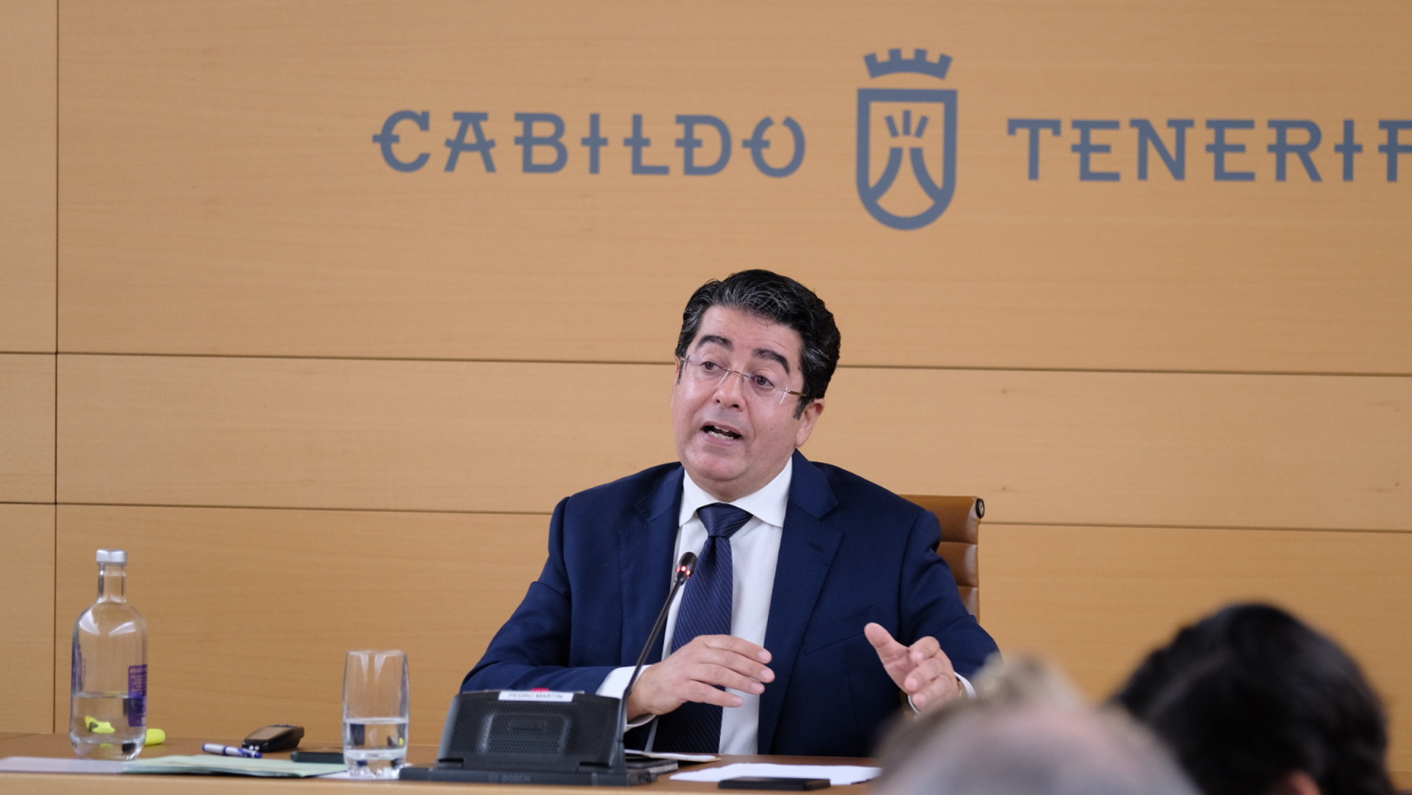 El presidente del Cabildo de Tenerife, Pedro Martín./