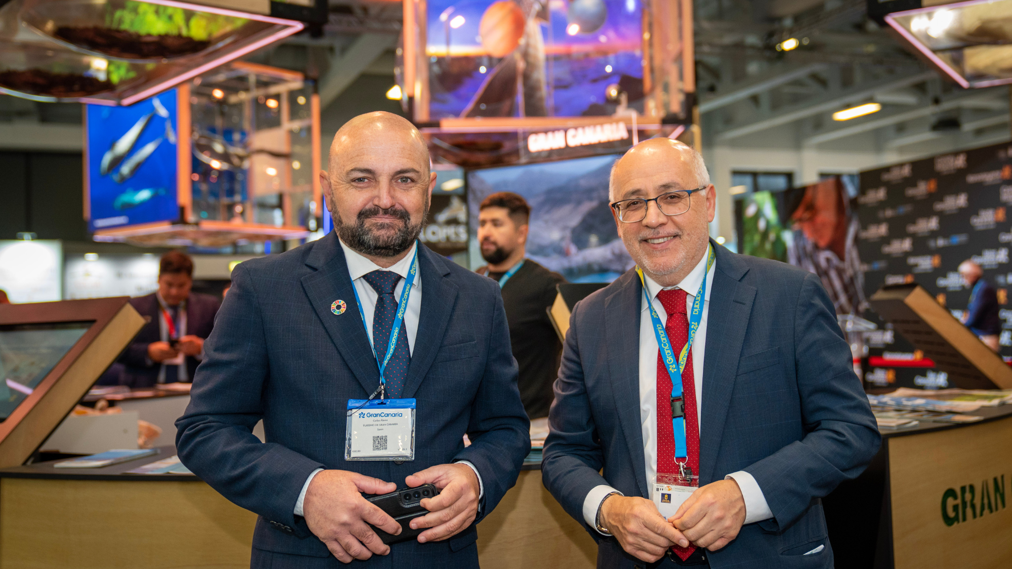 Carlos Álamo y Antonio Morales en la ITB de Berlín 2023. /Cabildo de Gran Canaria