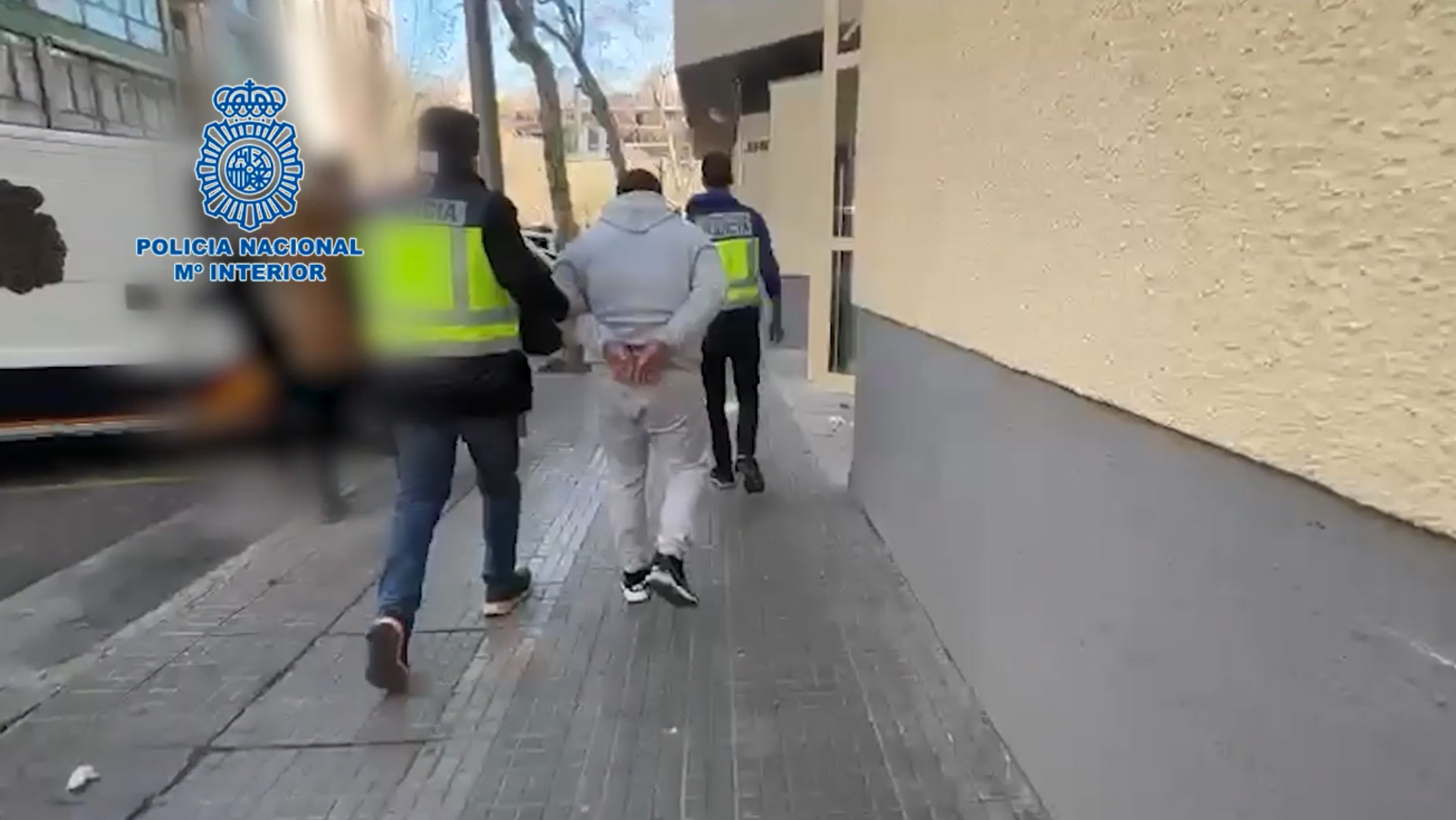 Uno de los detenidos en la operación policial contra una red criminal de estafas online. / Policía Nacional