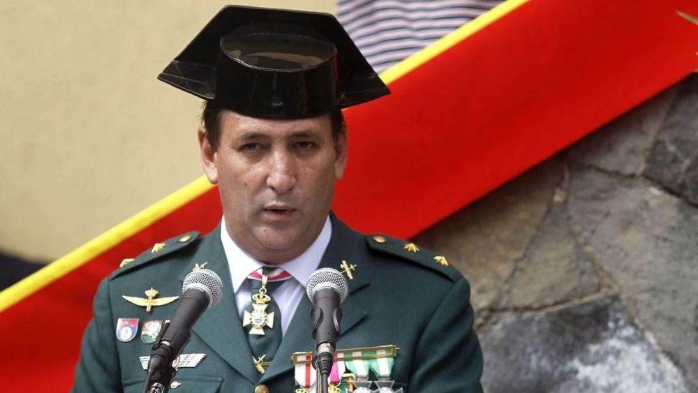El teniente coronel jefe de la Comandancia de Santa Cruz de Tenerife cesado, José María Tienda./ Cristóbal García (EFE)
