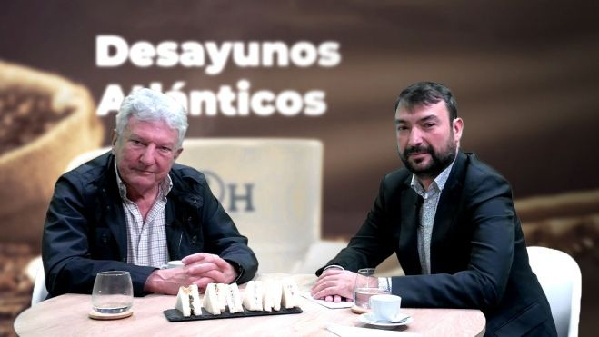 Pedro Quevedo y Martín Alonso en las Instalaciones de Atlántico Hoy / LUIS MIGUEL AÑÓN - AH