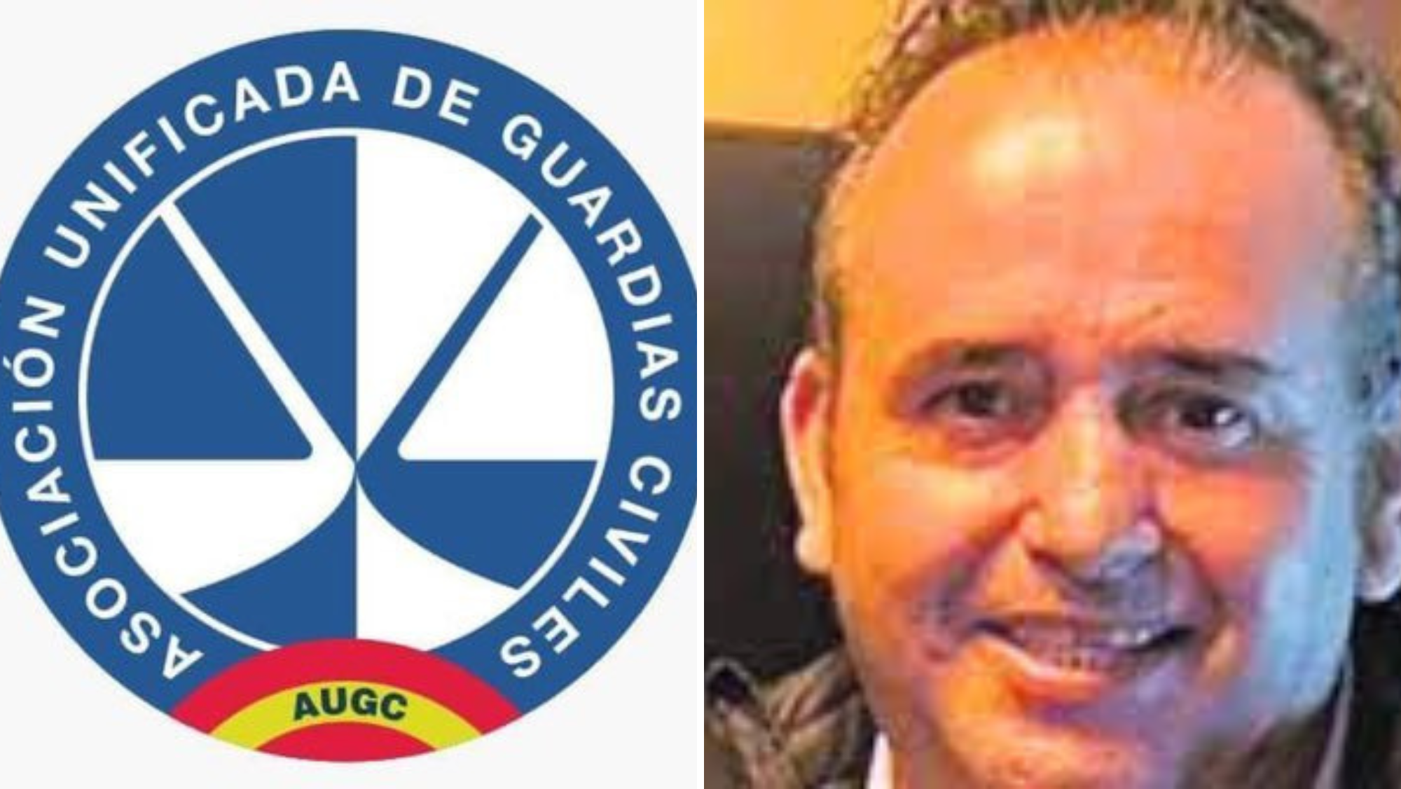 El logo de AUGC y Ángel Ramón Tejera de León./ Montaje AH