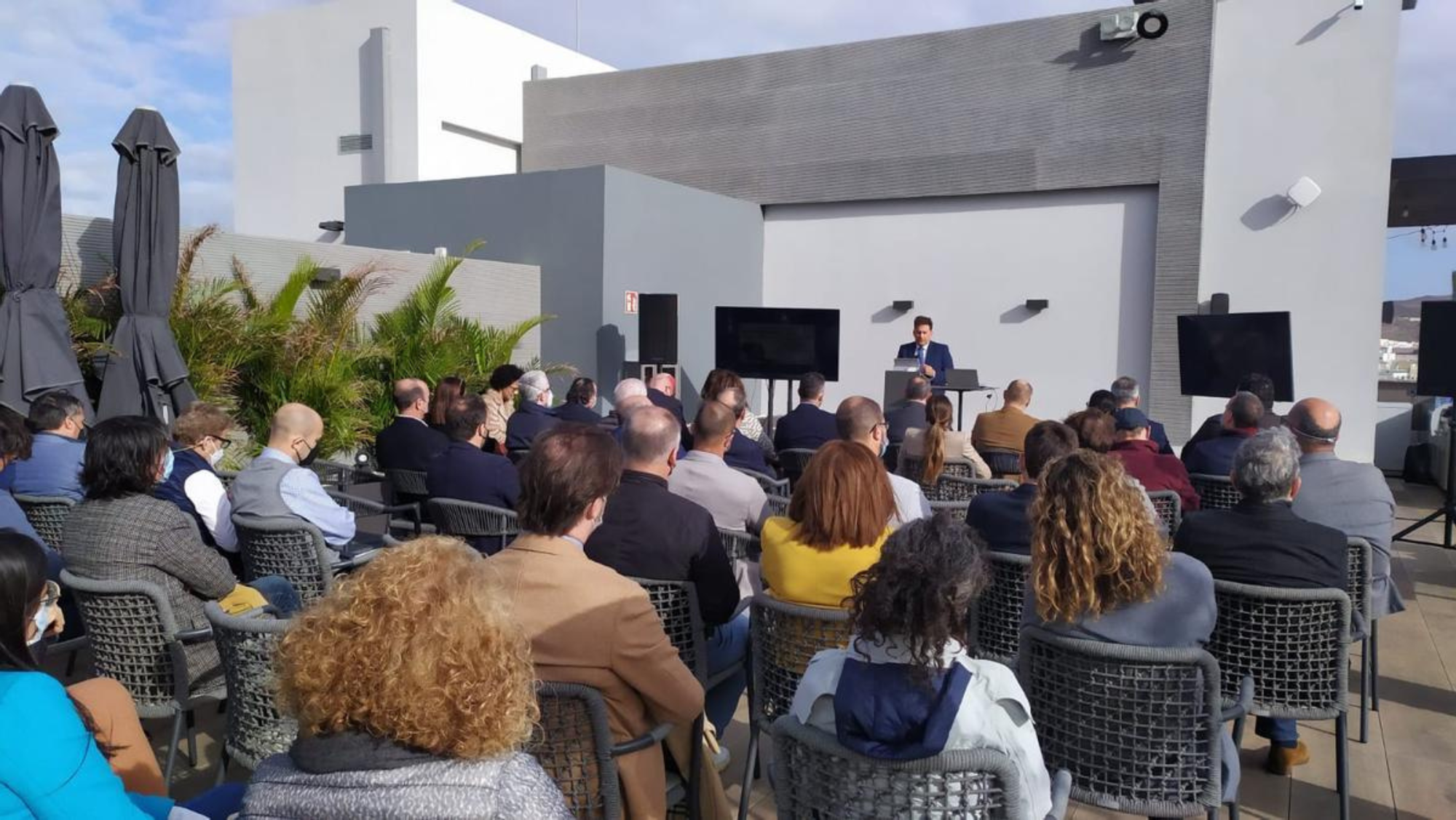 Imagen de los últimos 'desayunos renovables'. /Clúster Marítimo de Canarias