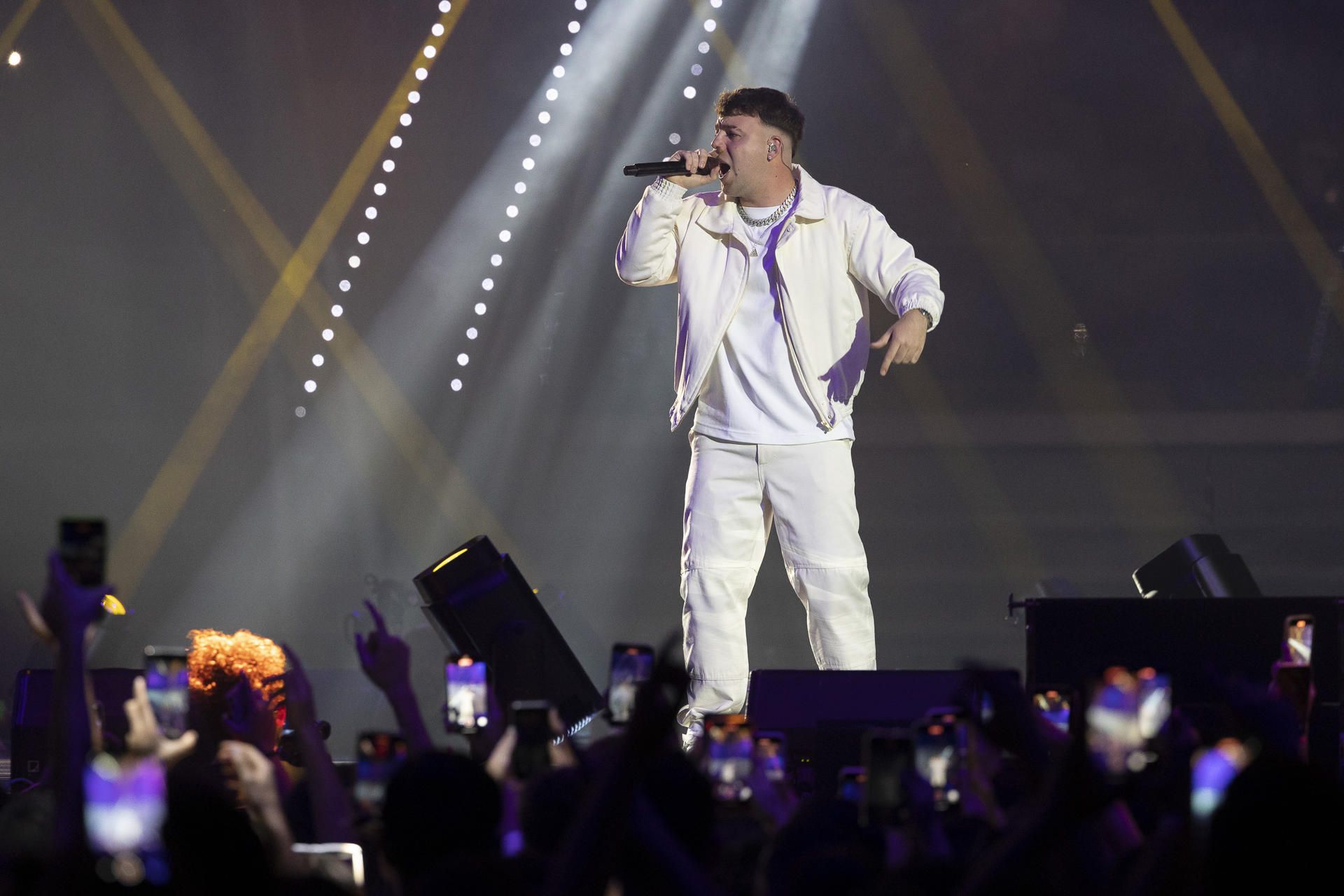 Quevedo, durante su concierto en el Gran Canaria Arena