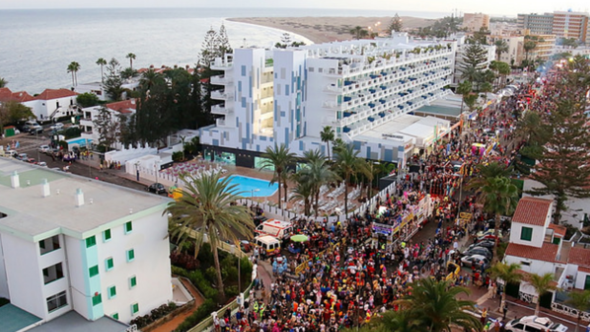 Imagen de una Cabalgata de Carnaval en Maspalomas./ Ayuntamiento San Bartolomé de Tirajana