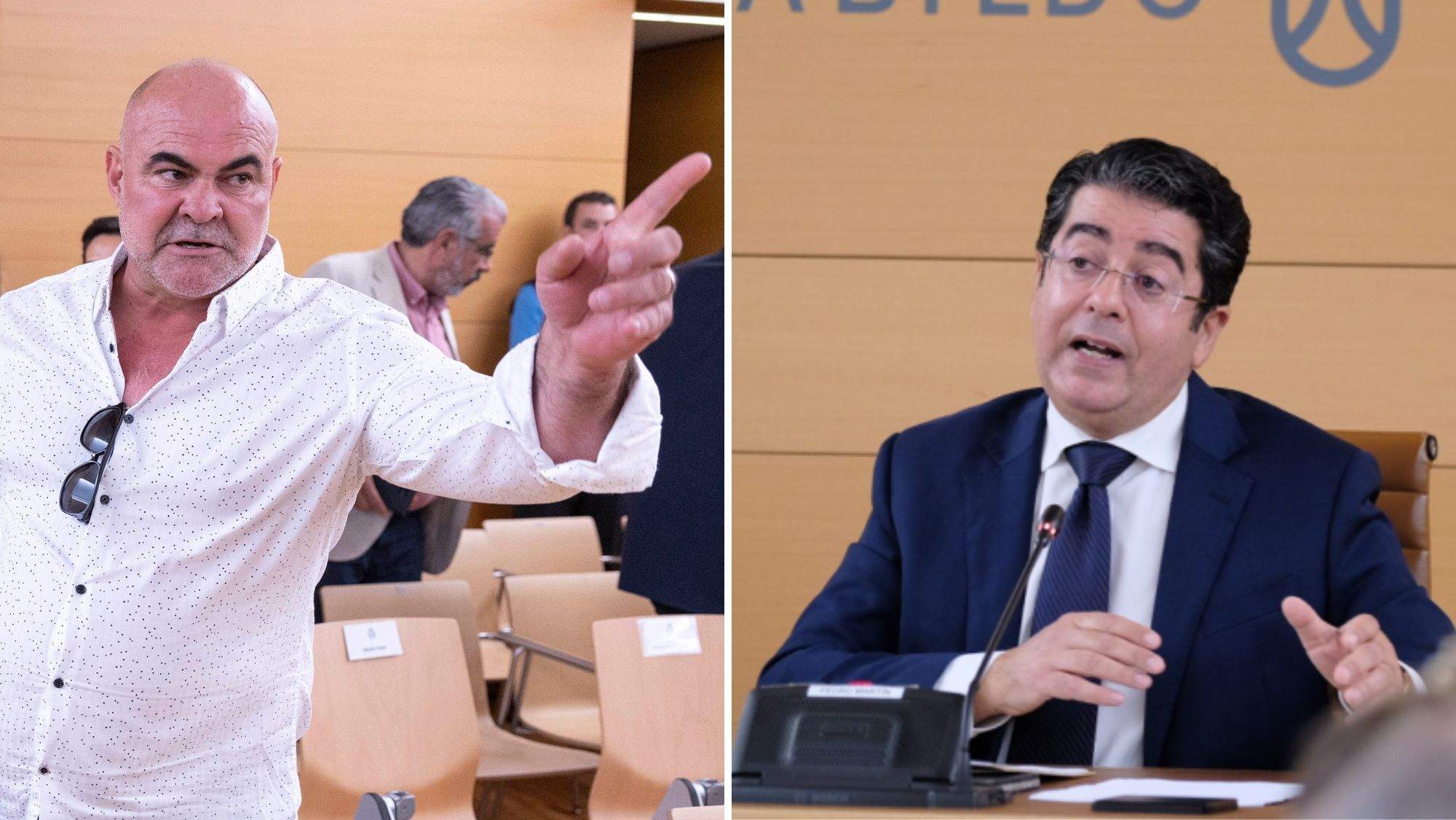 Antonio Navarro, el Mediador, y Pedro Martín, presidente del Cabildo de Tenerife. / Efe / AH