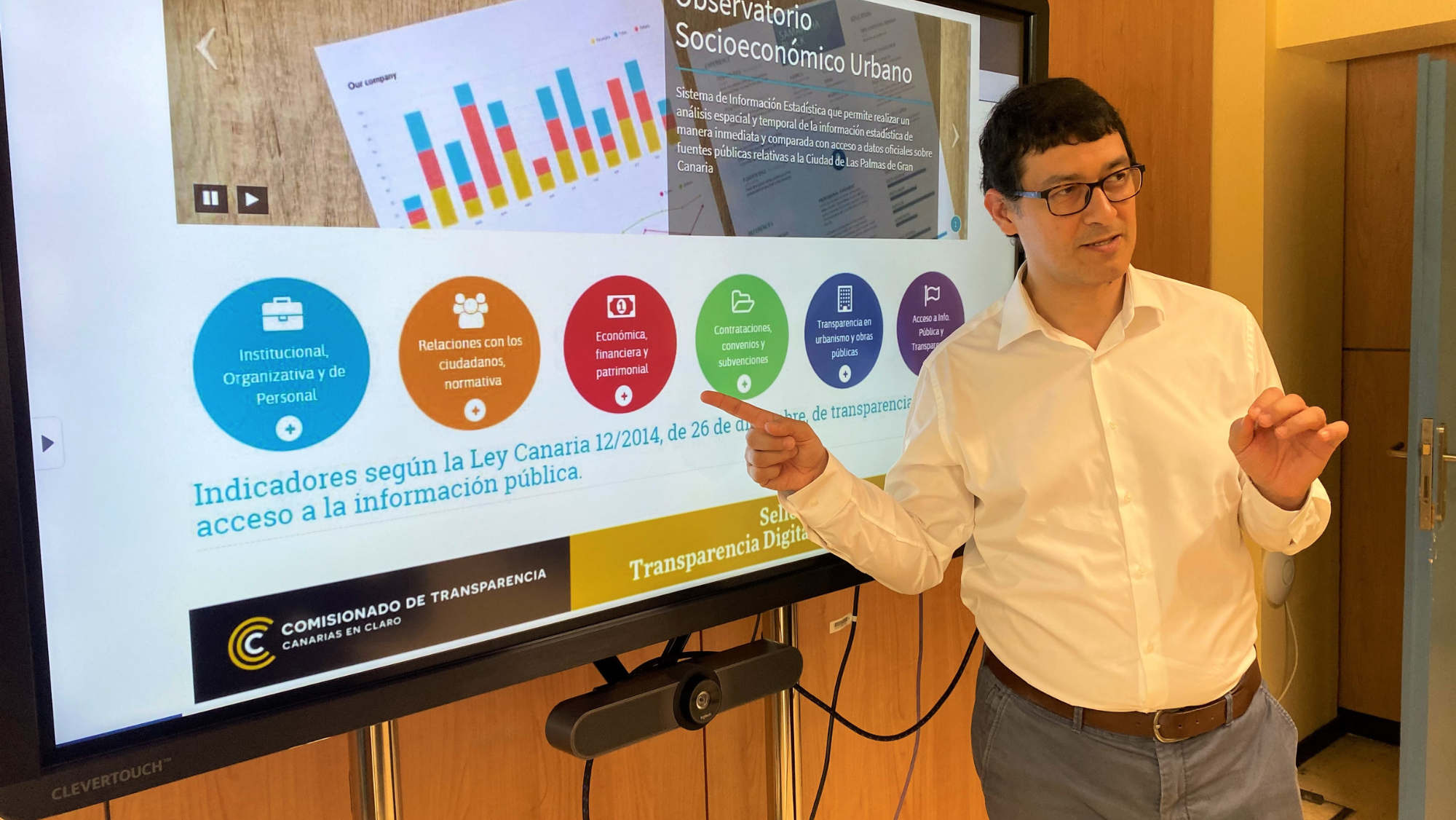Presentación de puntuación de transparencia de Las Palmas de Gran Canaria./ Ayuntamiento Las Palmas de Gran Canaria