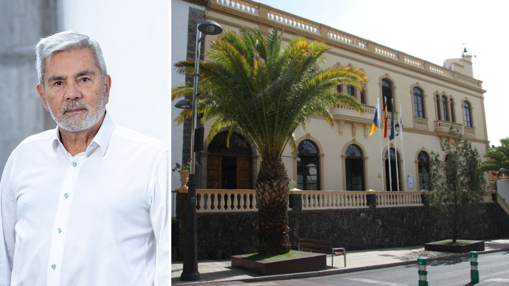 José Miguel Rodríguez Fraga, alcalde de Adeje, y el ayuntamiento./ Archivo