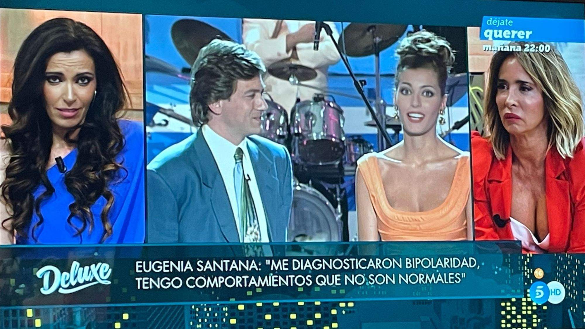 Eugenia Santana, durante su intervención en Sálvame Deluxe. / AH