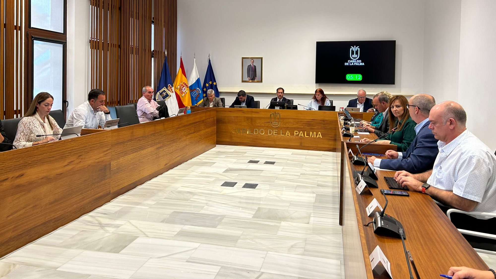 Pleno del Cabildo de La Palma./ Cedida