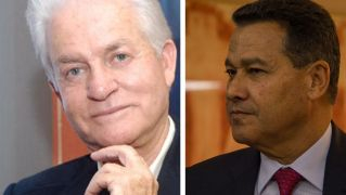 Santiago Santana Cazorla y Eustasio López, propietarios, respectivamente, del Grupo Santana Cazorla y Lopesan Santiago Santana Cazorla y Eustasio López, propietarios, respectivamente, del Grupo Santana Cazorla y Lopesan