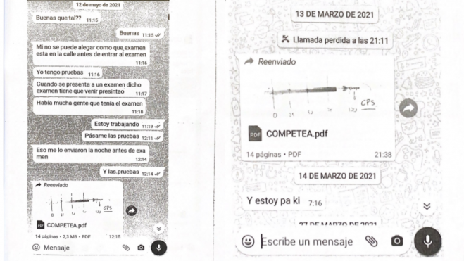 Capturas de pantalla que se presentaron ante notario. /AH Capturas de pantalla que se presentaron ante notario. /AH