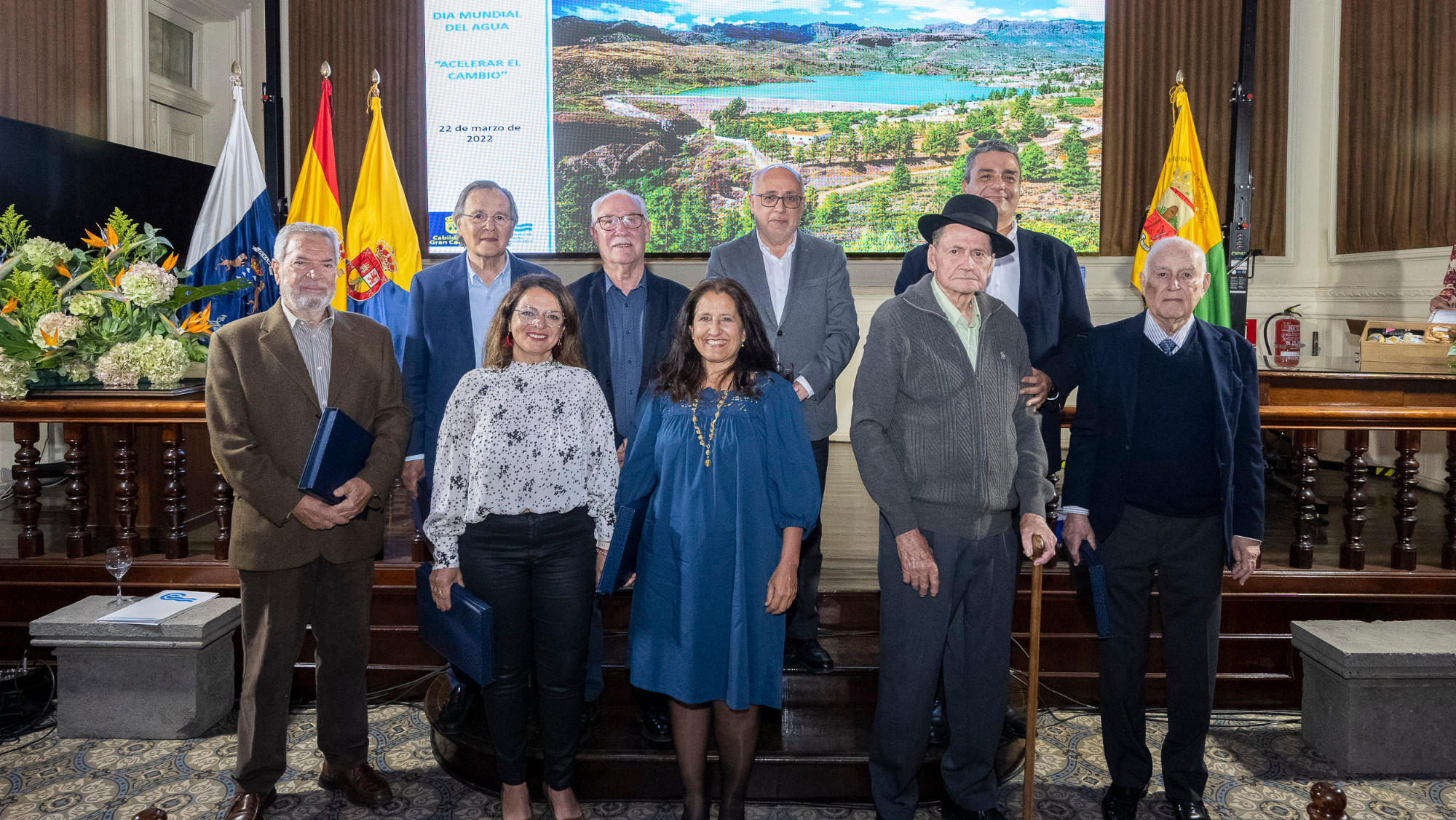 Imagen de los homenajeados./ Cabildo de Gran Canaria